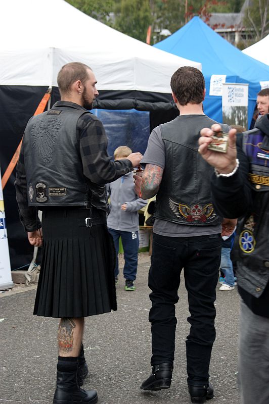 24/08/14 SCOTLAND. Aviemore. Thunder in the Glen. Boots &amp; Kilt.