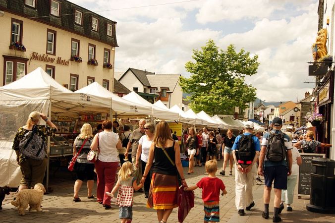 CUMBRIA, Keswick. The Market