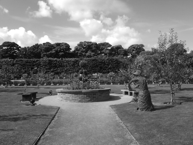 13/09/15 CHORLEY. Astley Hall Walled Garden. Raised Bed.
