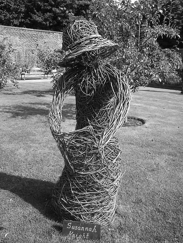 13/09/15 CHORLEY. Astley Hall Walled Garden. Wicker Figure.