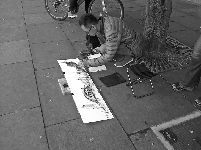 Manchester-pavement art