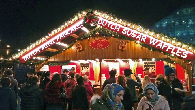 17/11/18  MANCHESTER. Cathedral Gardens.Pancakes &amp; Waffles.