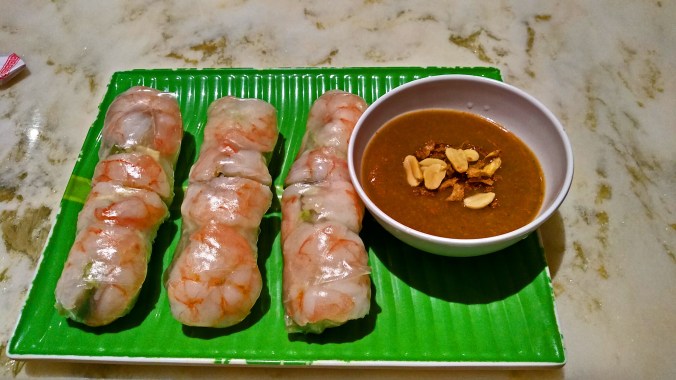 MANCHESTER. I Am Pho. Prawn Spring Rolls.