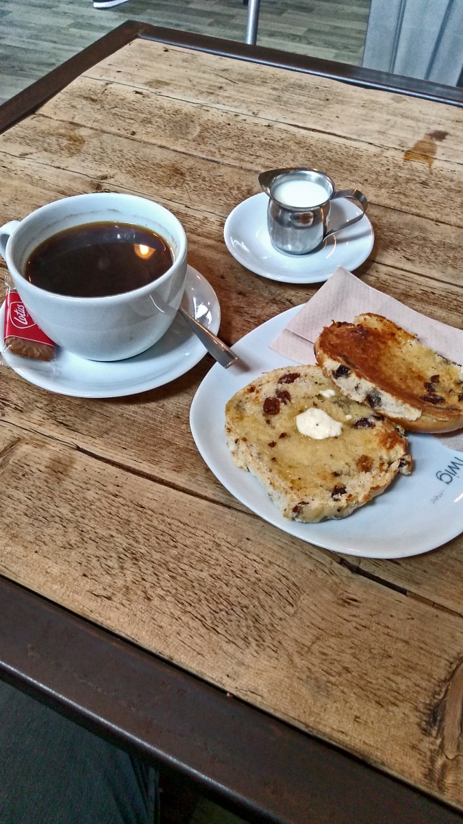GLOSSOP. The Railway Station. Twig Coffee. Toasted Teacake.