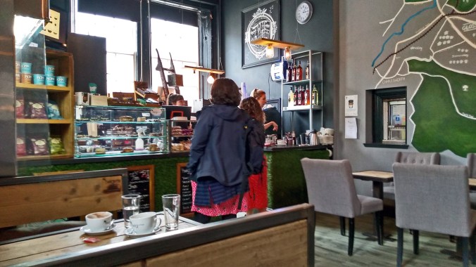 GLOSSOP. The Railway Station. Twig Coffee.