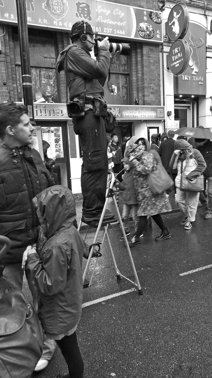 26/01/20  MANCHESTER. Chinese New Year. George Street. Stepladde