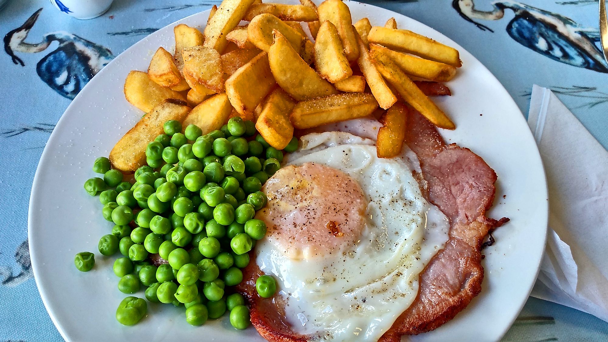 12/09/19 HOLYWELL. Kassidy's. Gammon Egg & Chips.