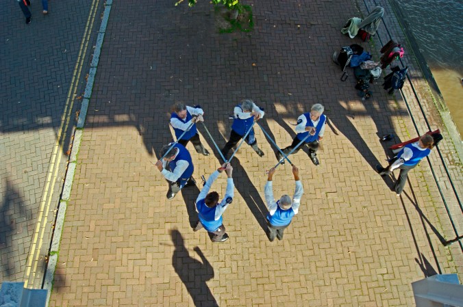 21/09/13 CHESTER. Morris Dancers on The Groves